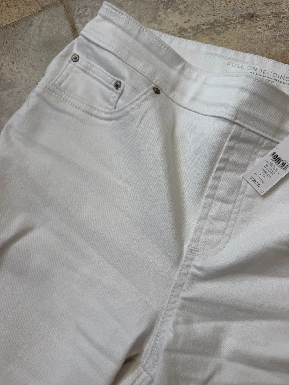 Chico's White Pull-On Jegging Ankle Size 1R - NEW